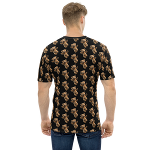 Happy Teddy Bear Pattern All-Over Print Men's T-Shirt