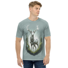 Green White Deer All-Over Print Men's T-Shirt