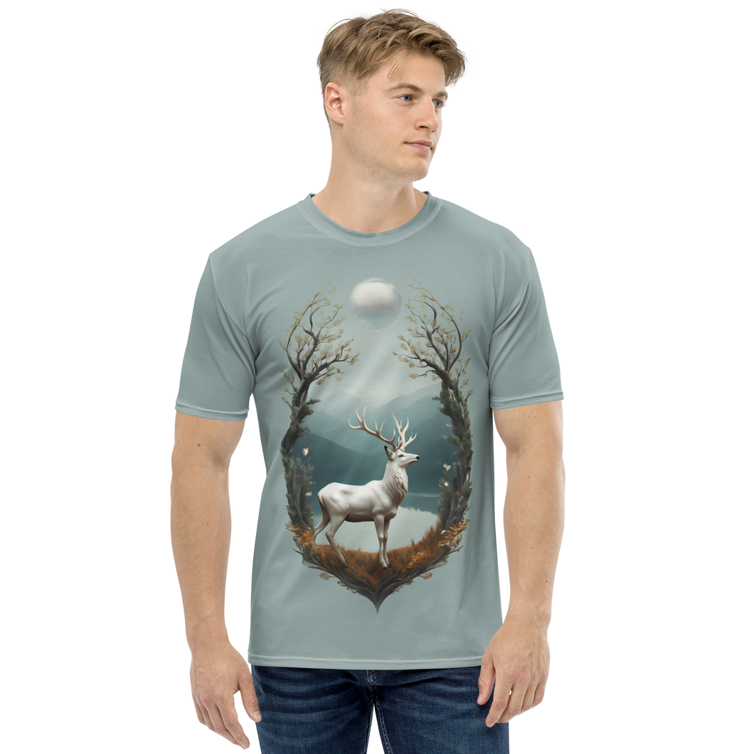 Deer By The Lake All-Over Print Men's T-Shirt