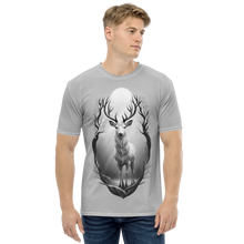 The Grayscale Deer All-Over Print Men's T-Shirt