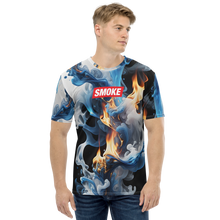 Blue Smoke Fire All-Over Print Men's T-Shirt