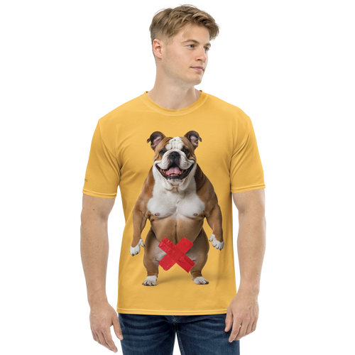 Bulldog X-Tape Yellow All-Over Print Men's T-Shirt