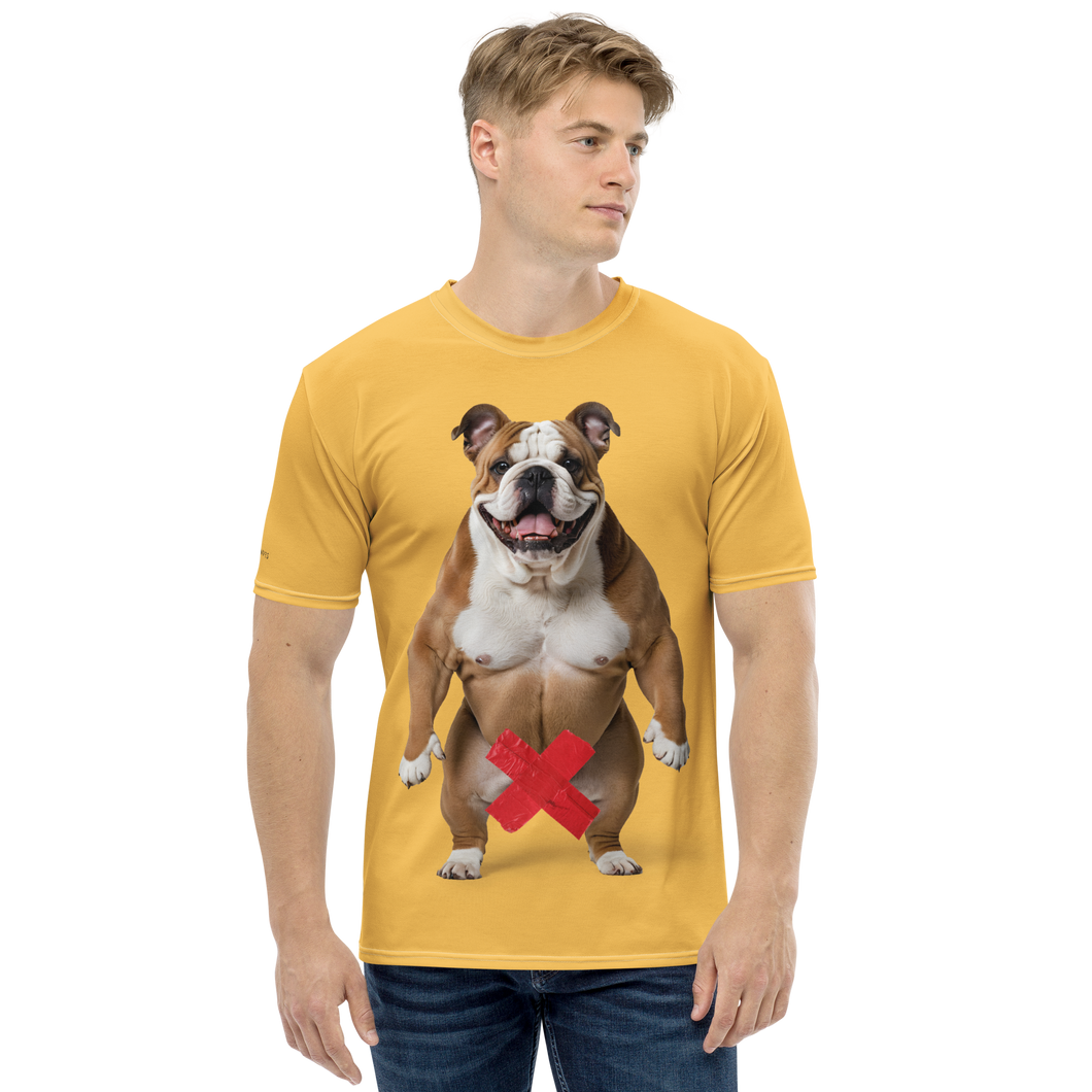 Bulldog X-Tape Yellow All-Over Print Men's T-Shirt