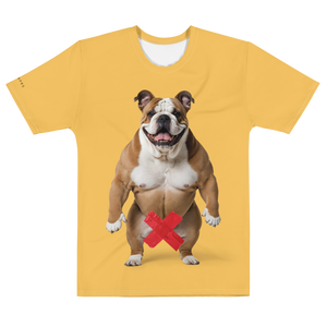 Bulldog X-Tape Yellow All-Over Print Men's T-Shirt