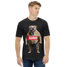 Sumo Bulldog Black All-Over Print Men's T-Shirt