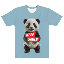 Keep Smile Blue Panda All-Over Print Men's T-Shirt