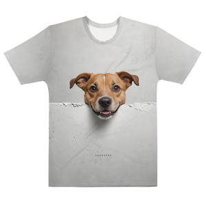 Smile Dog Peep All-Over Print Men's T-Shirt