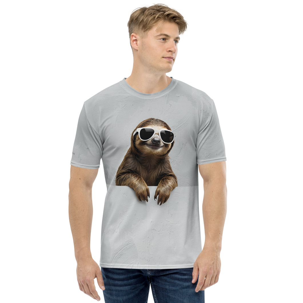 Cool Smiling Sloth All-Over Print Men's T-Shirt