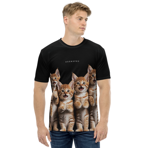 Four Cute Cats All-Over Print Men's T-Shirt