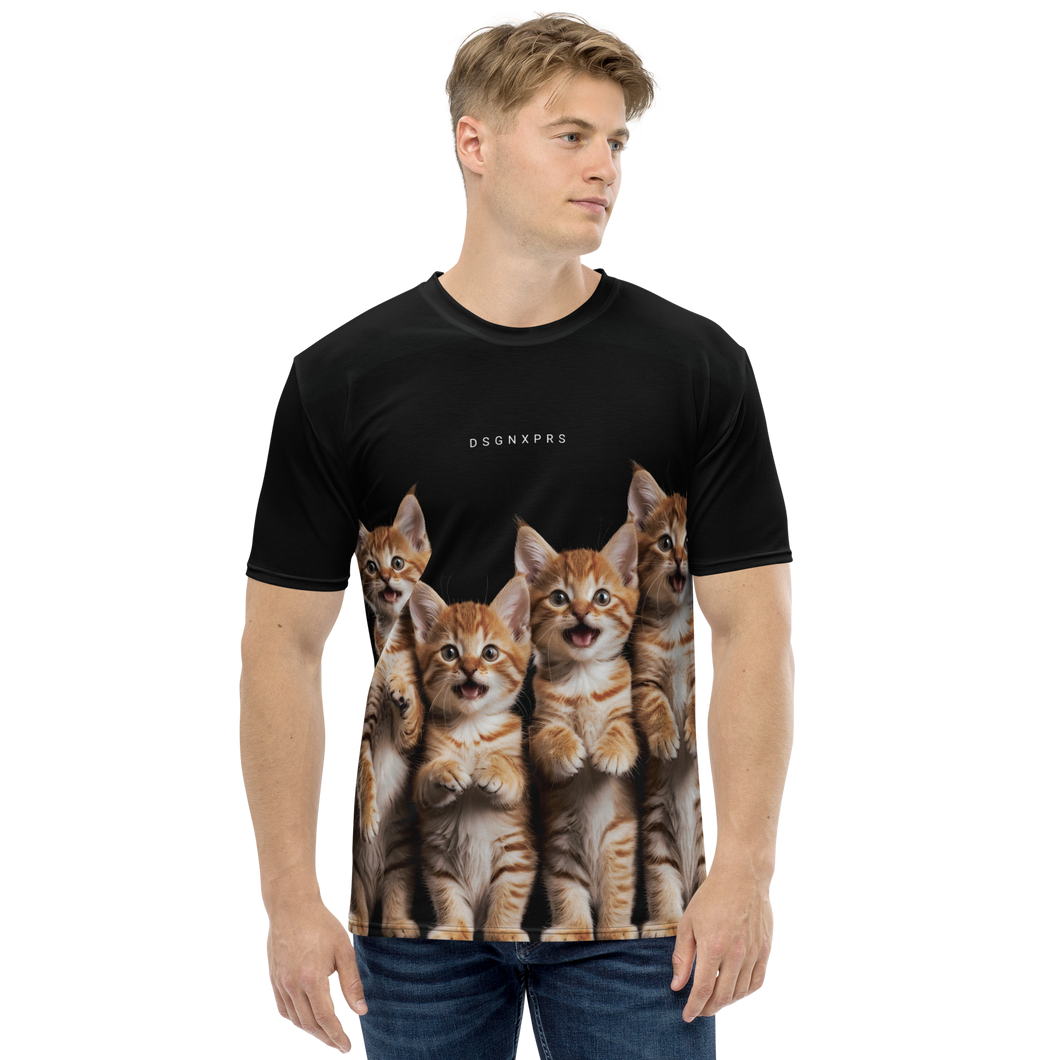 Four Cute Cats All-Over Print Men's T-Shirt