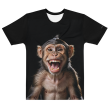 Happy Monkey Black All-Over Print Men's T-Shirt