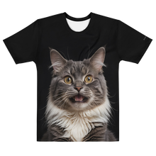 Shocked Cat Face All-Over Print Men's T-Shirt