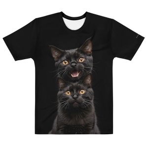 Two Black Cats Follows All-Over Print Men's T-Shirt