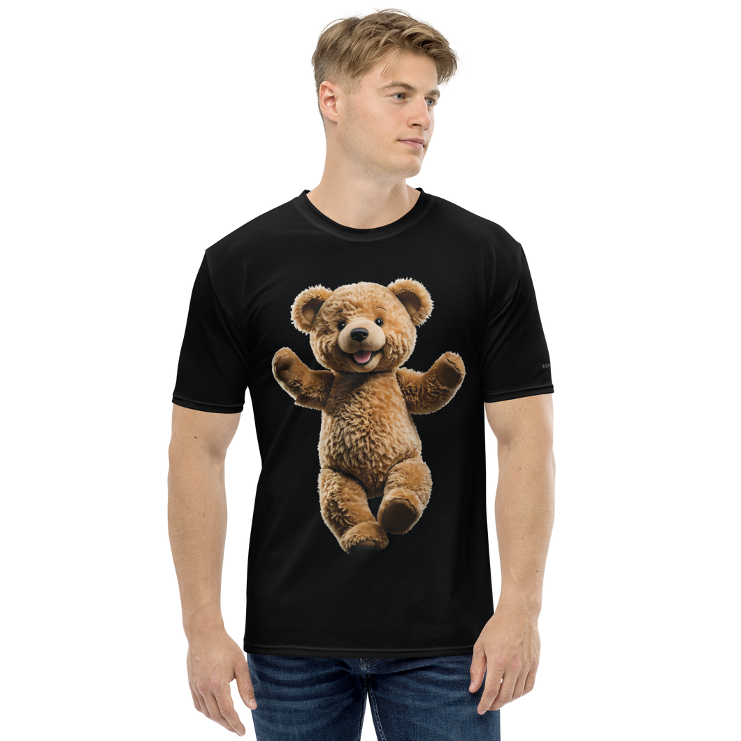 Happy Teddy Bear All-Over Print Men's T-Shirt