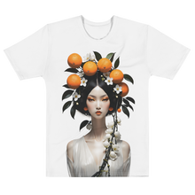 Beauty Lady with Orange Fruits All-Over Print Men's T-Shirt