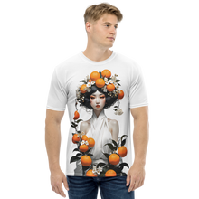 Oriental Lady with Orange Fruits All-Over Print Men's T-Shirt