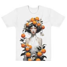 Oriental Lady with Orange Fruits All-Over Print Men's T-Shirt