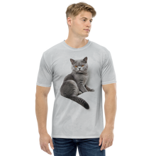 Relaxing British Shorthair Cat All-Over Print Men's T-Shirt