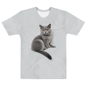 Relaxing British Shorthair Cat All-Over Print Men's T-Shirt