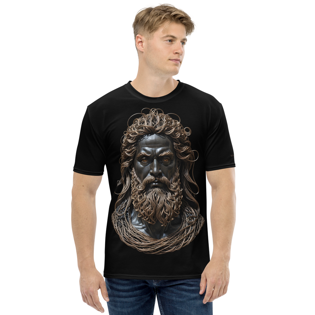 Zeus Copper Wire Sculpture All-Over Print Men's T-Shirt