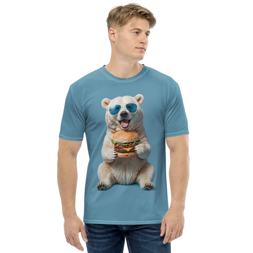 Polar Bear and Burger All-Over Print Men's T-Shirt