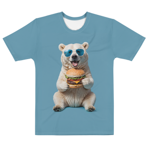 Polar Bear and Burger All-Over Print Men's T-Shirt