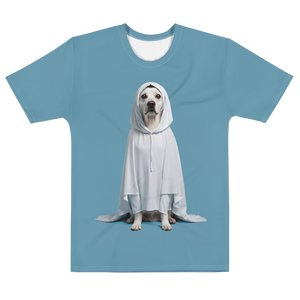 Dog in Ghost Costume All-Over Print Men's T-Shirt