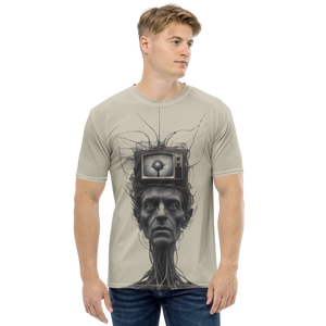 Brain Wash by Media All-Over Print Men's T-Shirt