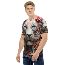 Lion Art All-Over Print Men's Crew Neck T-Shirt