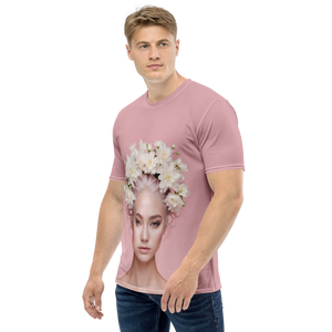 Pink Female Art All-Over Print Men's Crew Neck T-Shirt