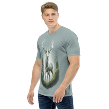 Green White Deer All-Over Print Men's T-Shirt