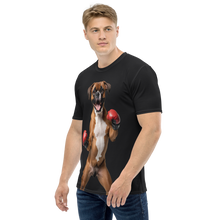 Boxer Boxing Black All-Over Print Men's T-Shirt