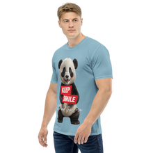 Keep Smile Blue Panda All-Over Print Men's T-Shirt