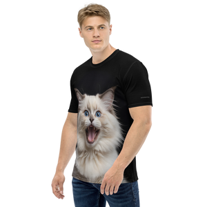 Angry Ragdoll Kitten All-Over Print Men's T-Shirt