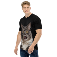 Shocked Cat Face All-Over Print Men's T-Shirt