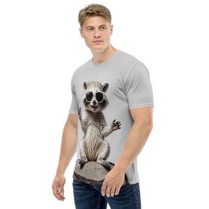 Hello Racoon All-Over Print Men's T-Shirt