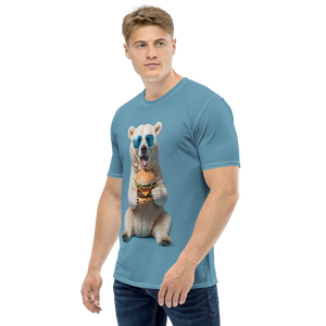 Polar Bear and Burger All-Over Print Men's T-Shirt