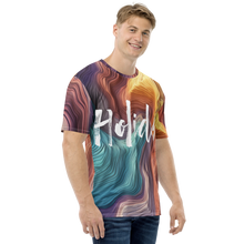 Holiday Wavy Canyon All-Over Print Men's Crew Neck T-Shirt