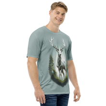 Green White Deer All-Over Print Men's T-Shirt