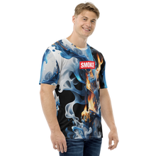 Blue Smoke Fire All-Over Print Men's T-Shirt