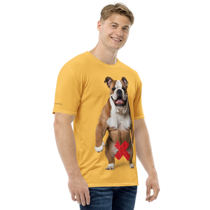 Bulldog X-Tape Yellow All-Over Print Men's T-Shirt