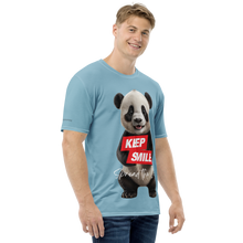 Keep Smile Blue Panda All-Over Print Men's T-Shirt