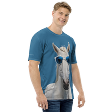 Cool Blue Horse All-Over Print Men's T-Shirt