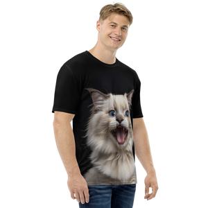 Angry Ragdoll Kitten All-Over Print Men's T-Shirt