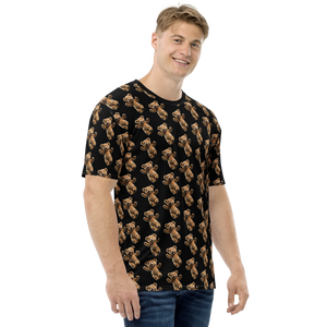 Happy Teddy Bear Pattern All-Over Print Men's T-Shirt