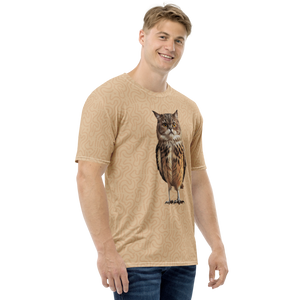 Cat Owl All-Over Print Men's T-Shirt