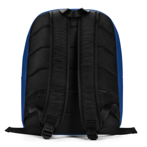 IS/THIS IS THE END? Navy Blue Reverse Minimalist Backpack