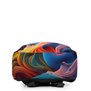 Colorful Swirl Background Minimalist Backpack