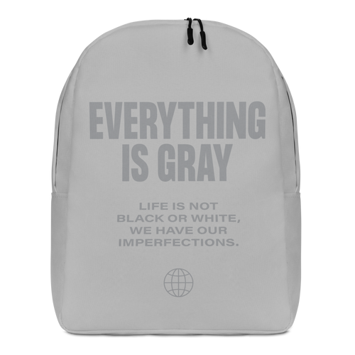 Everything is Gray Minimalist Backpack