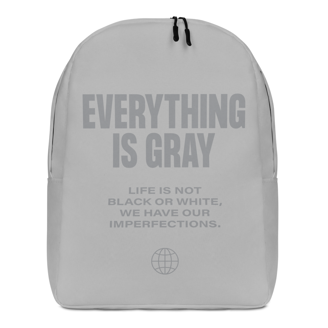 Everything is Gray Minimalist Backpack